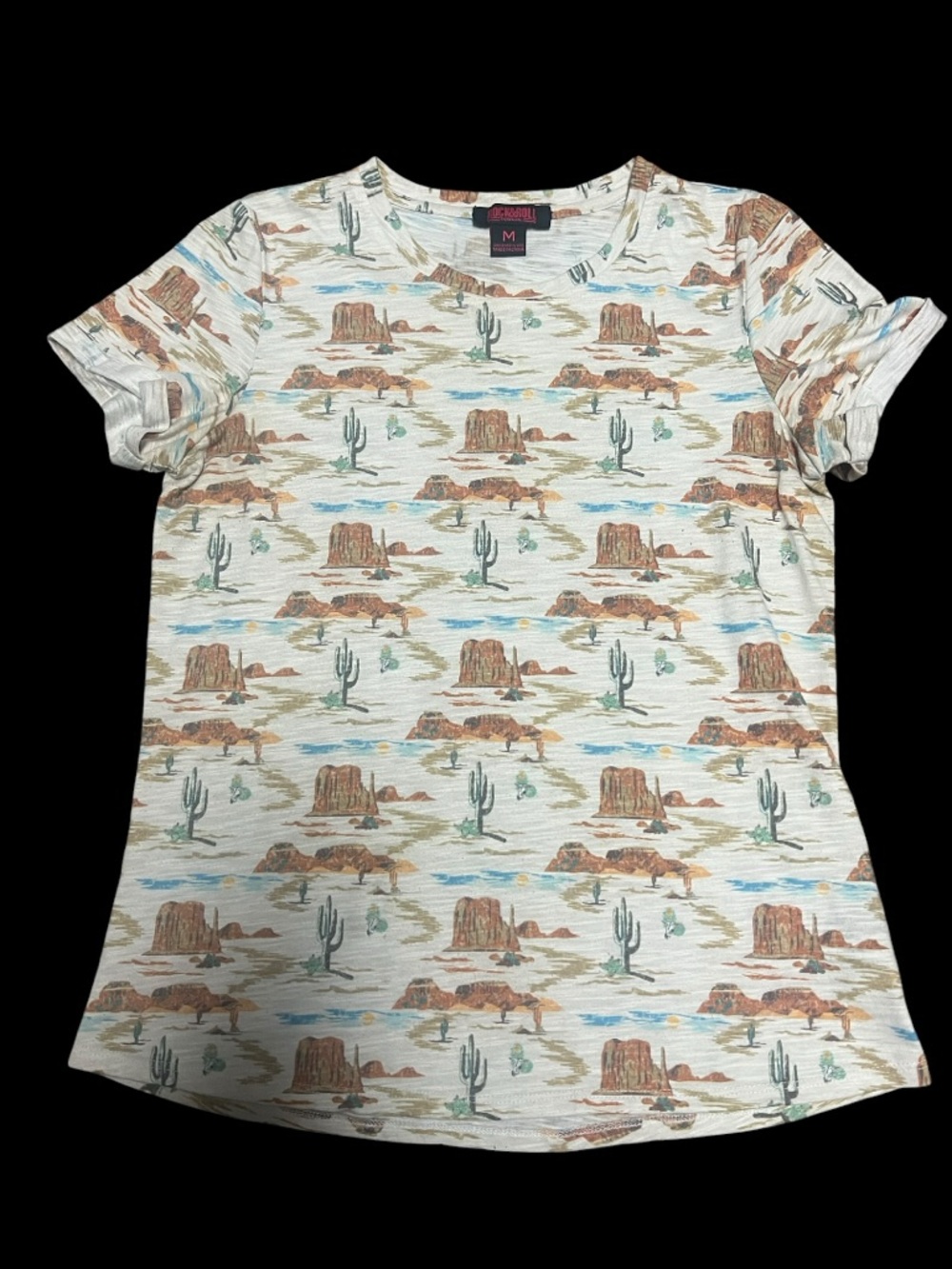 Western Desert Scene Short-Sleeve Tee cactus